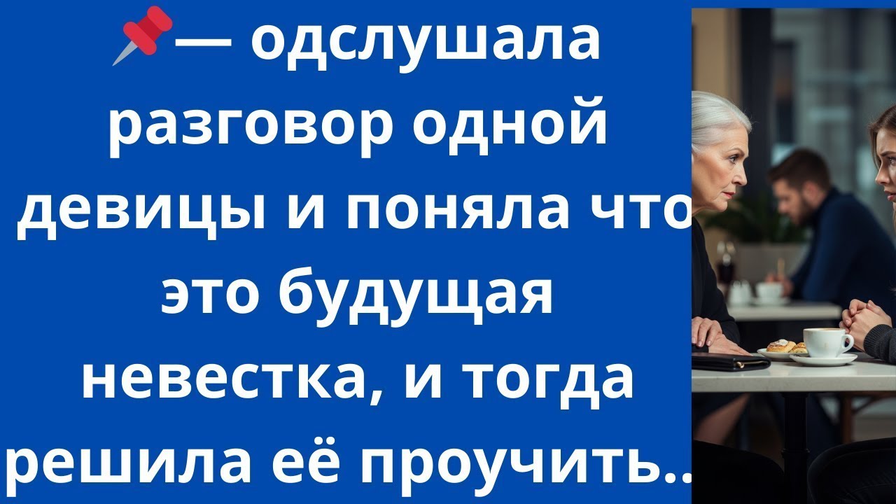 * Подслушала разговор одной девицы и поняла что это будущая невестка, и тогда решила её проучить...