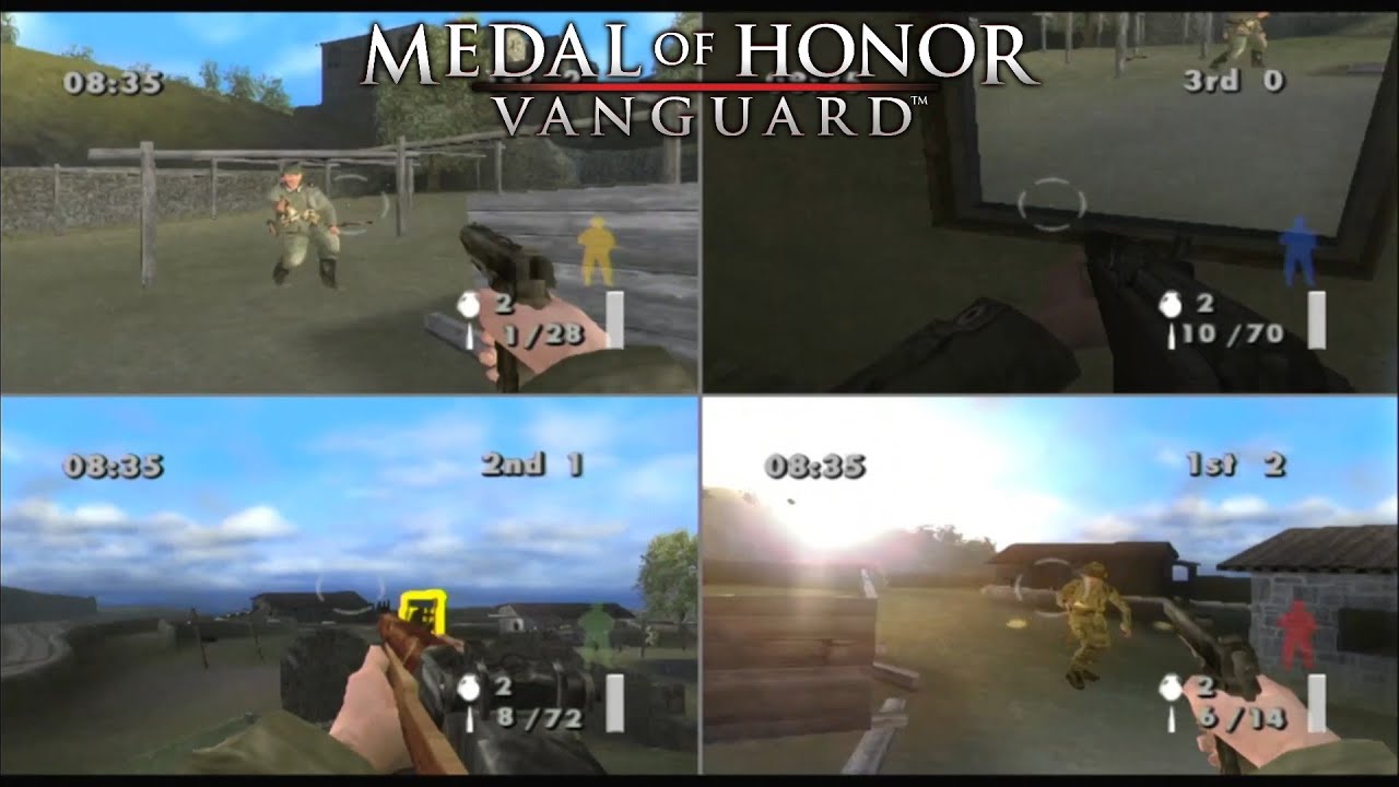 Medal of Honor Vanguard | 4 Players | Free For All Match! (PS3 1080p)