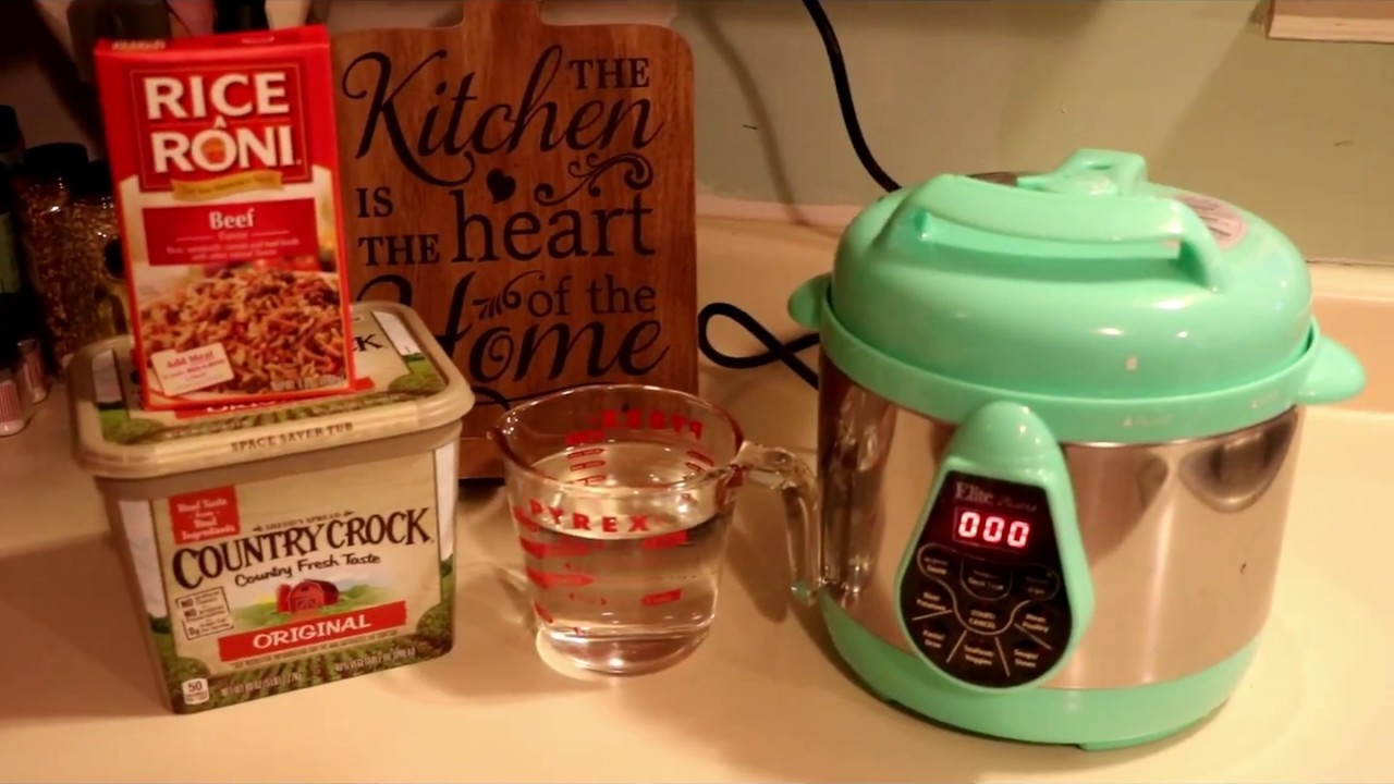 Pressure Cooker Rice A Roni