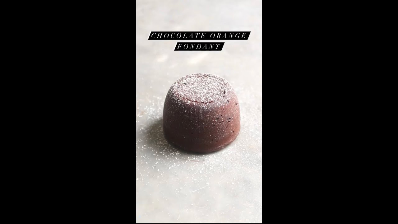Chocolate Orange Fondant | Make At Home | Lava Cake #Shorts