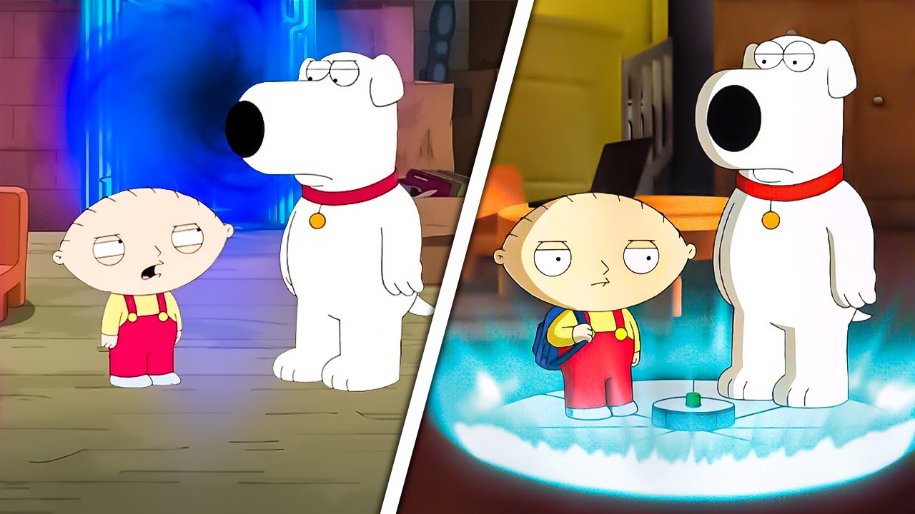 Family Guy 10 Times Brian & Stewie Went Time Travelling