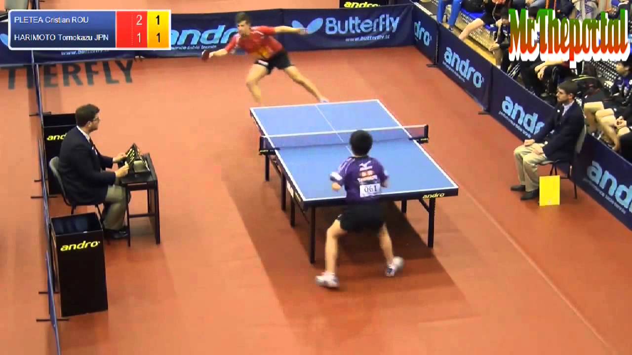Table Tennis Polish Youth Open 2015 - Cristian Pletea Vs Tomokazu Harimoto -