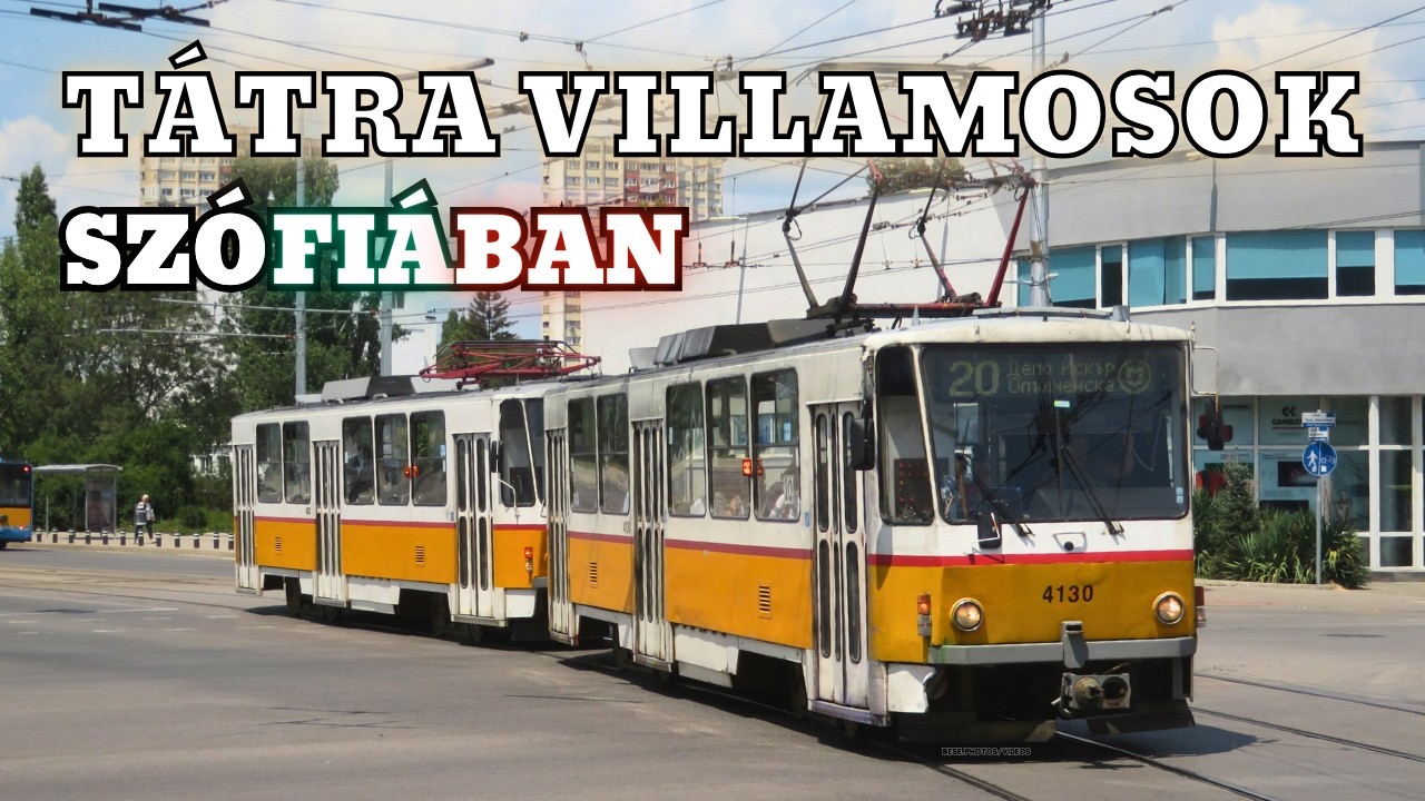 Tátra T6B5 villamosok Szófiában | 2024.07.23-27.