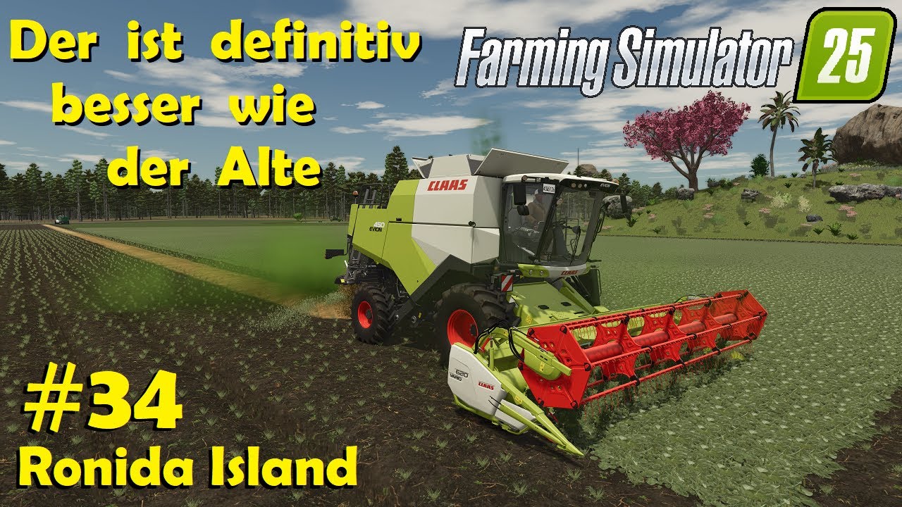 LS25 Ronida Island #34 Erbsen dreschen, gleich verkaufen & Stroh sammeln / Farming Simulator 25