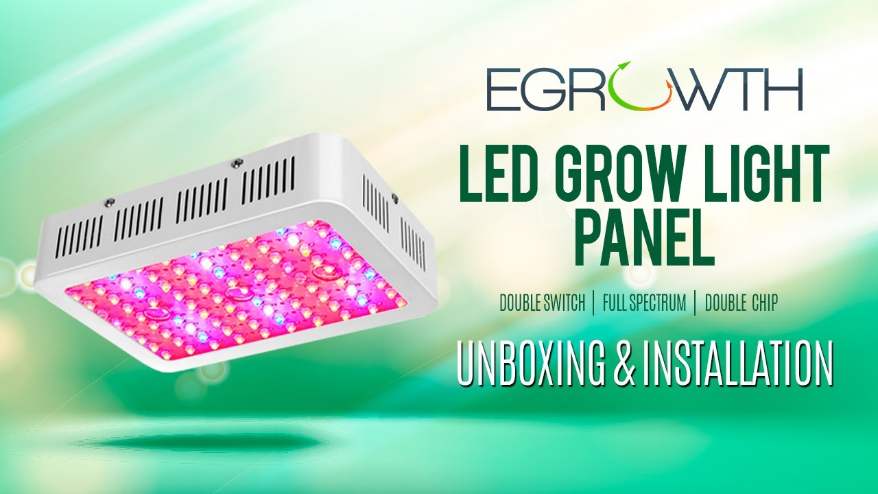 LED Grow Light Panel Unboxing and Installation [ Egrowth International ]