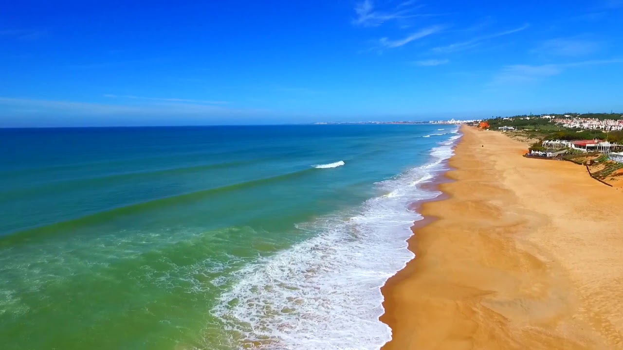 Aerial Beach Drone Shot No Copyright & Royalty Free Stock Video Footage