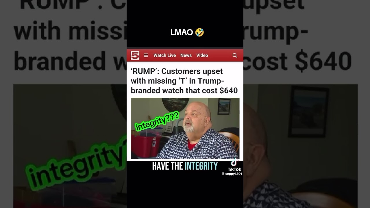 MAGA idiots disappointed by Trump watch. 😂 #trump #trumpnews #trumpnewstoday #trumpsucks