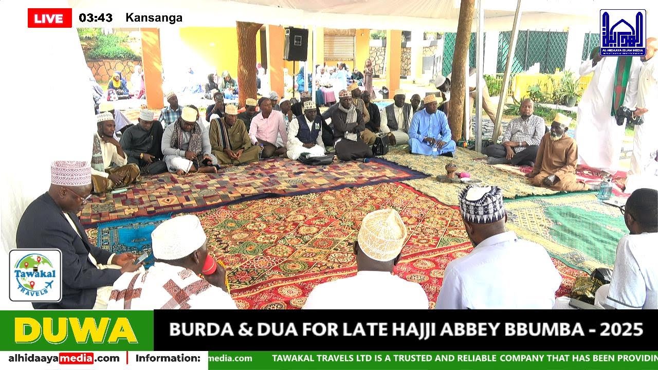 BURDA & DUA FOR LATE HAJJI ABBEY BBUMBA - 2025