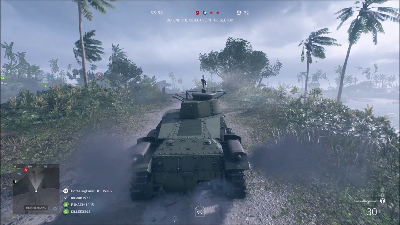 Awesome Japanese Tank ( Type 97 ) Gameplay - Battlefield 5 ( The Pacific )