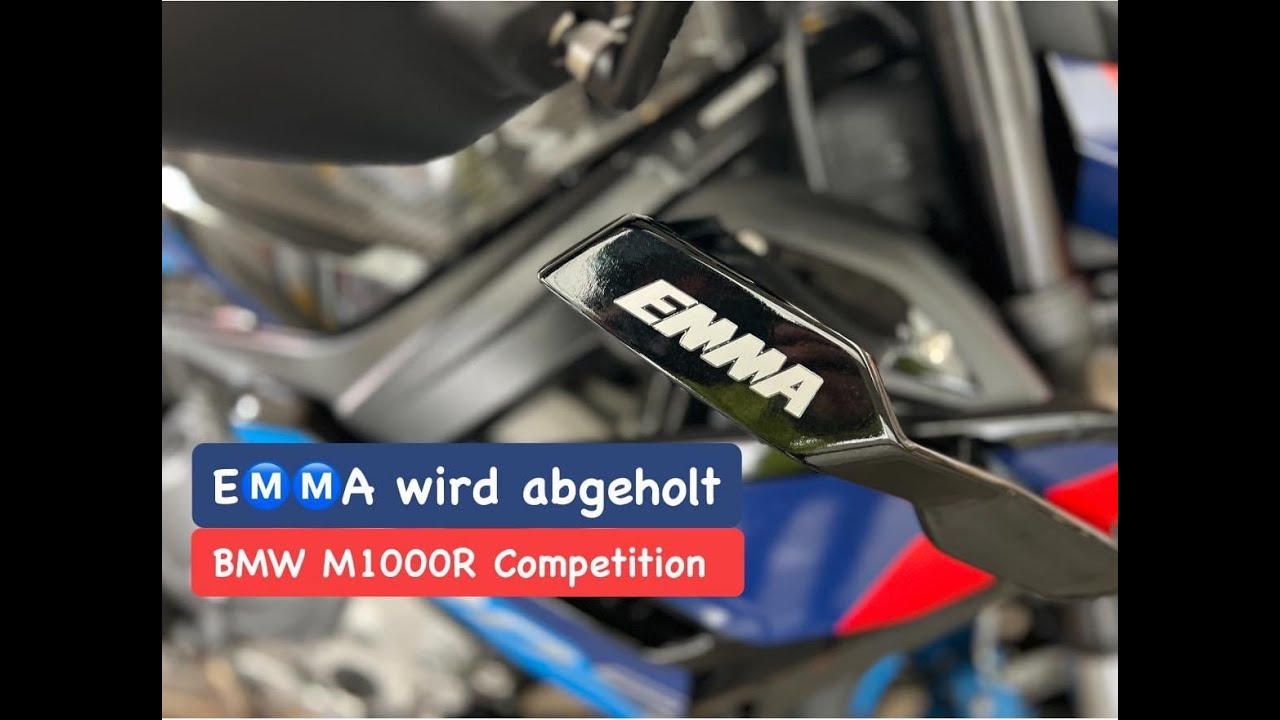 EMMA - die BMW M1000R Competition wird abgeholt
