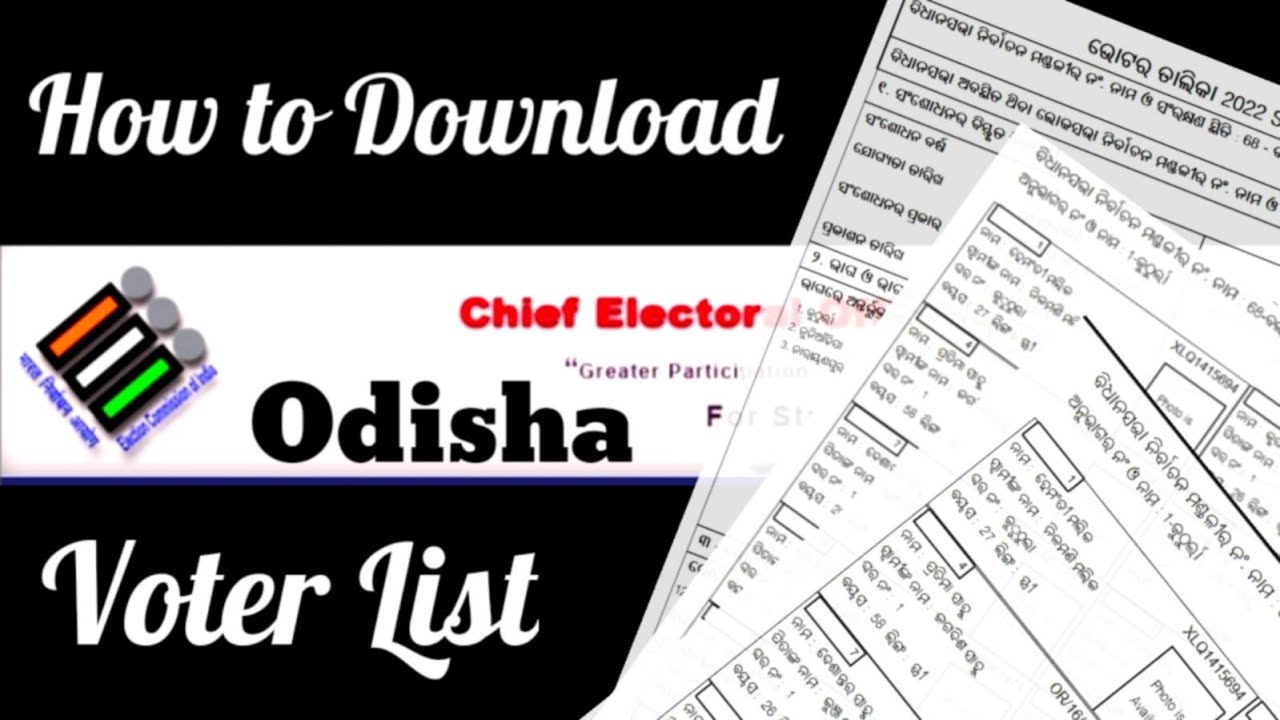 How to download voter list Odisha