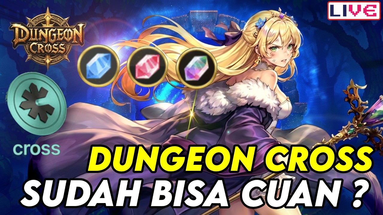 F2P BISA CUAN DI DUNGEON CROSS ? LANJUT LEVELING & CARI TOKEN BLUEx - DUNGEON CROSS