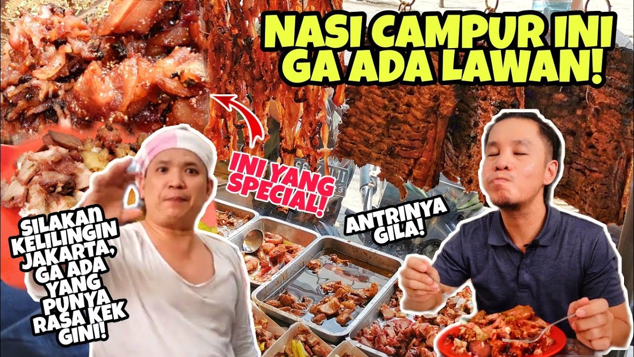 NASI CAMPUR BABI TERENAK DI JAKARTA ! SEENAK APA NASI CAMPUR ALIONG 333 PADEMANGAN | KULINER JAKARTA