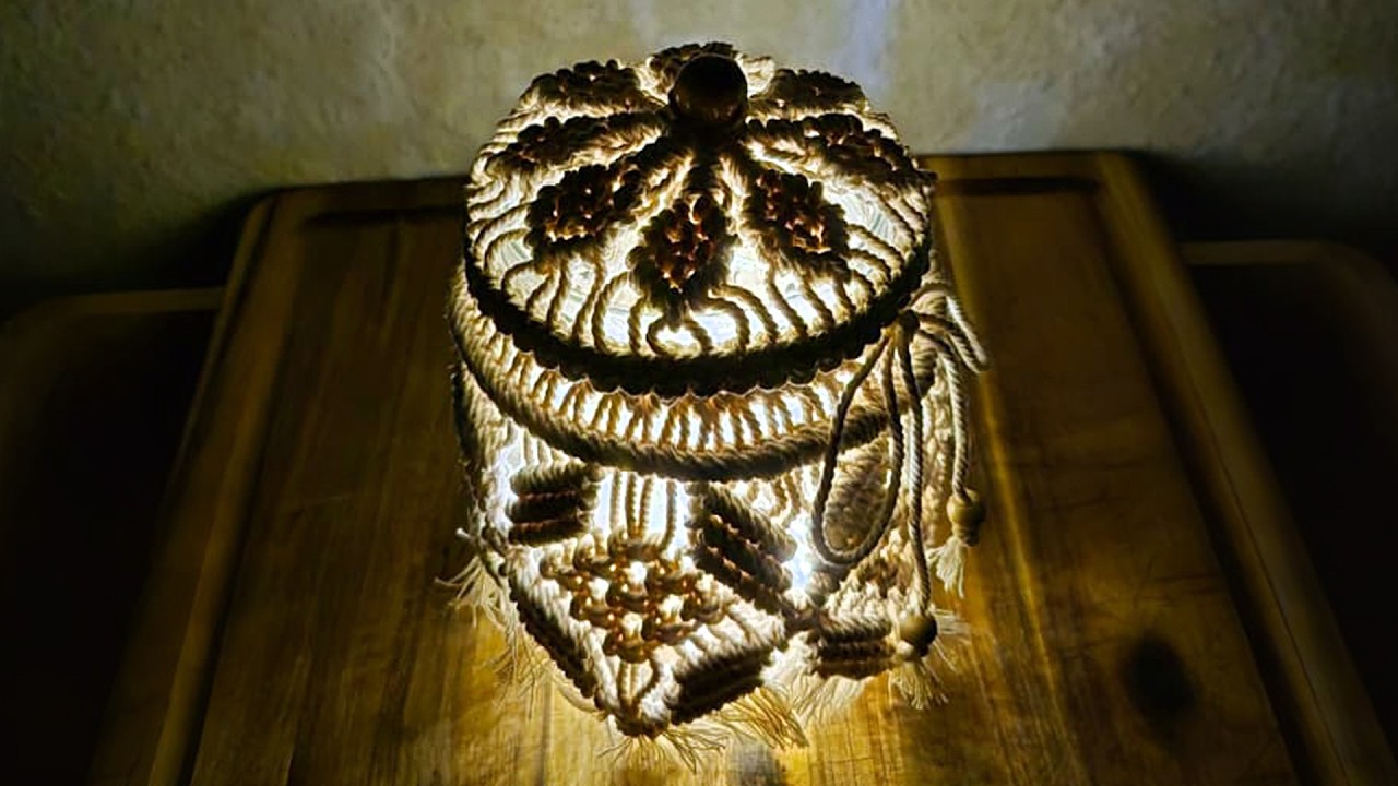 DIY Macrame Lantern with Lid | Charming Boho Decor Idea
