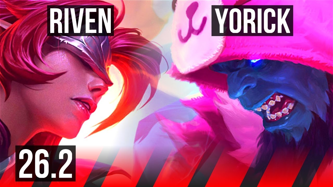 RIVEN vs YORICK (TOP) | 42K damage | EUW Master | 26.2