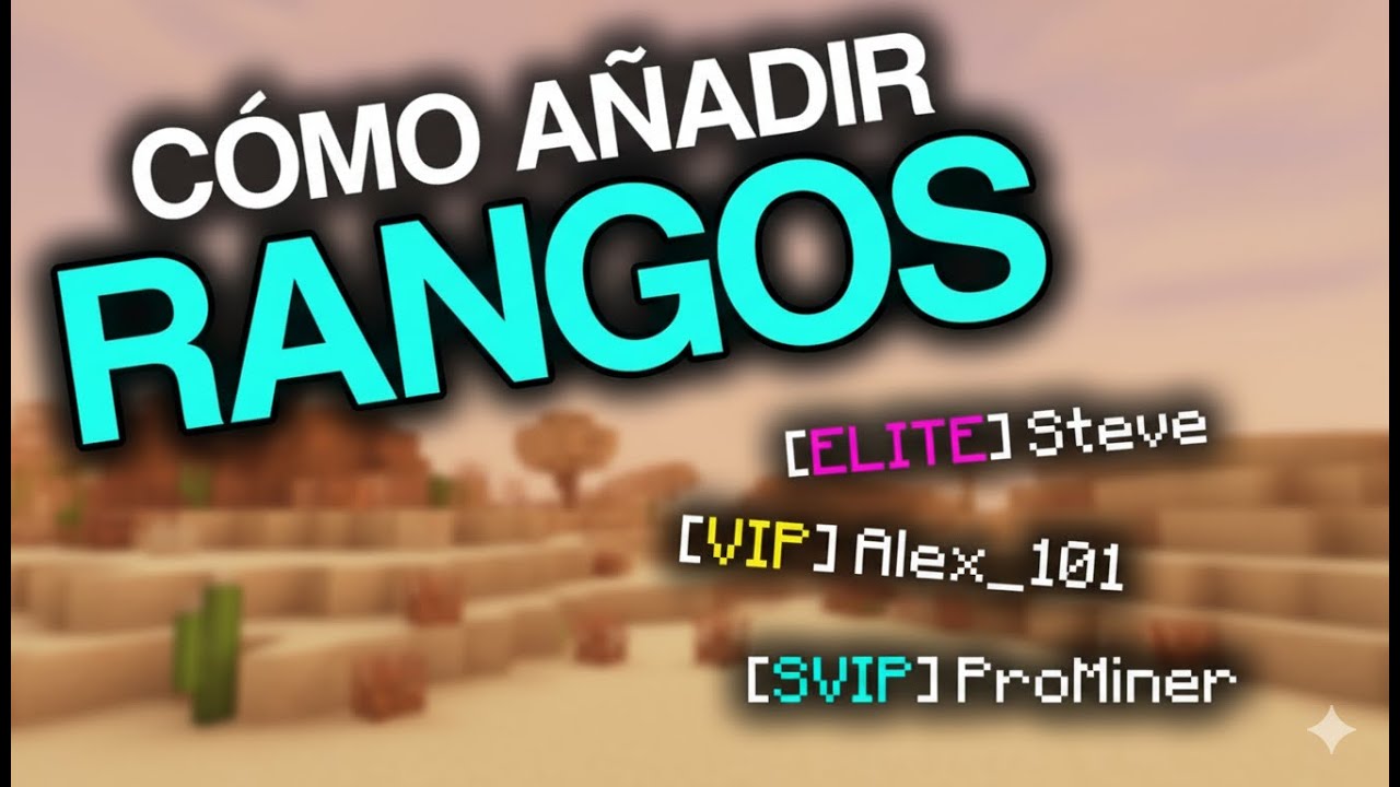 Cómo CREAR RANGOS y ASIGNAR PERMISOS en un Servidor de Minecraft (plugin LuckPerms)