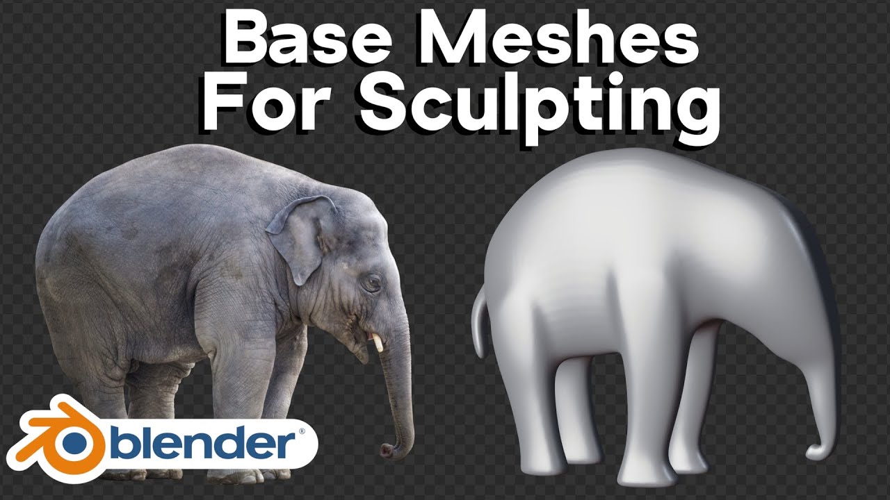 How to Make Base Meshes for Sculpting in Blender (Tutorial)