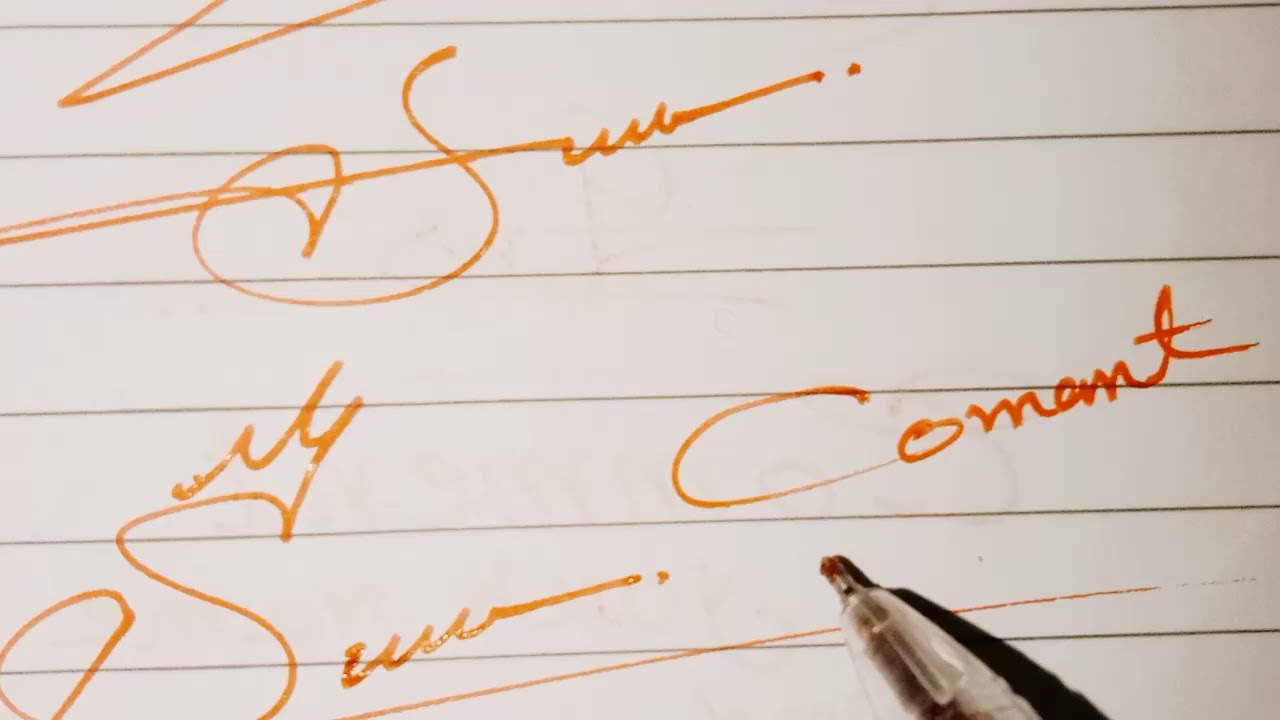 S latter signature style // How to sign the letter S