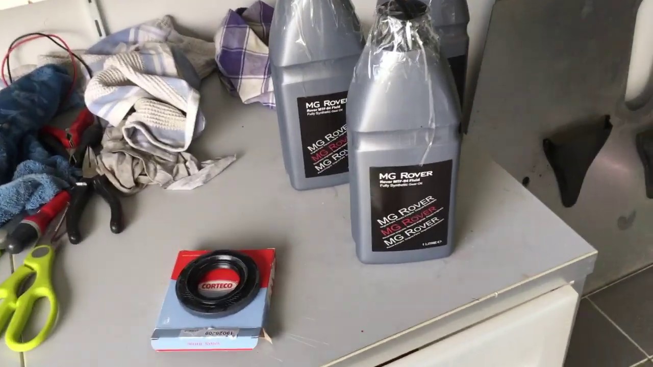 Remplacement joint spi et vidange de boîte de vitesse Lotus Elise S2 Rover et MG TF