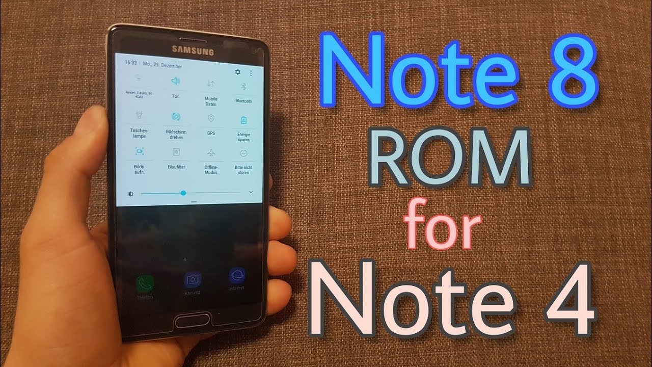 Install Galaxy Note 8 ROM on the Galaxy Note 4