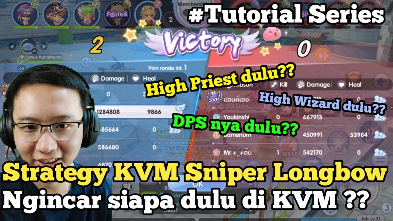 KVM Sniper Longbow Gear Putih 100% F2P - Ragnarok X Next Generation - Tutorial Series - Mr Ben