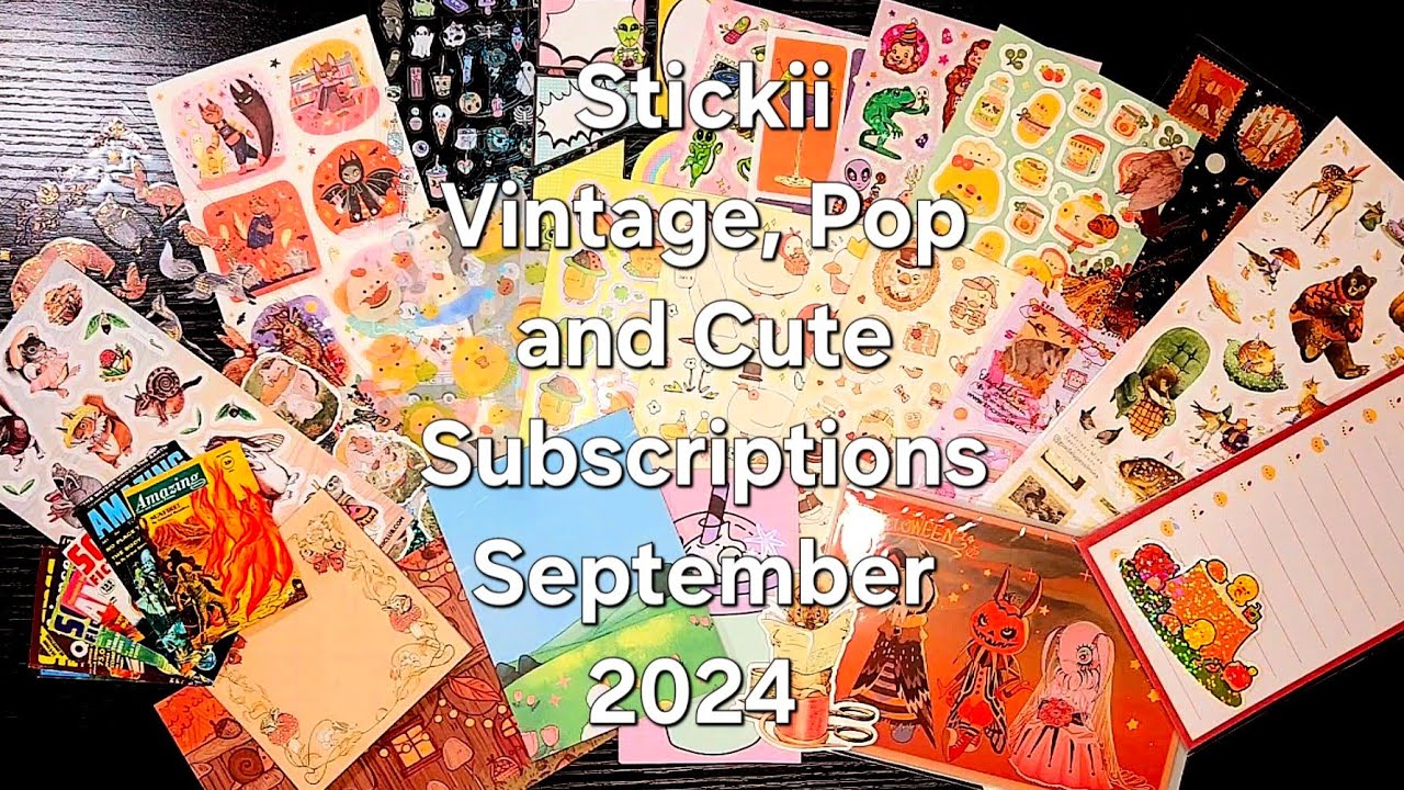 Stickii Vintage, Pop and Cute September 2024 Subscription