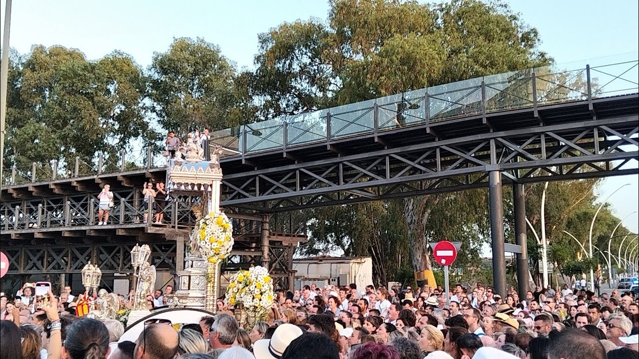 Virgen de Los Milagros (La Rábida, Palos de la Frontera) llegada a Huelva 18/09/2025