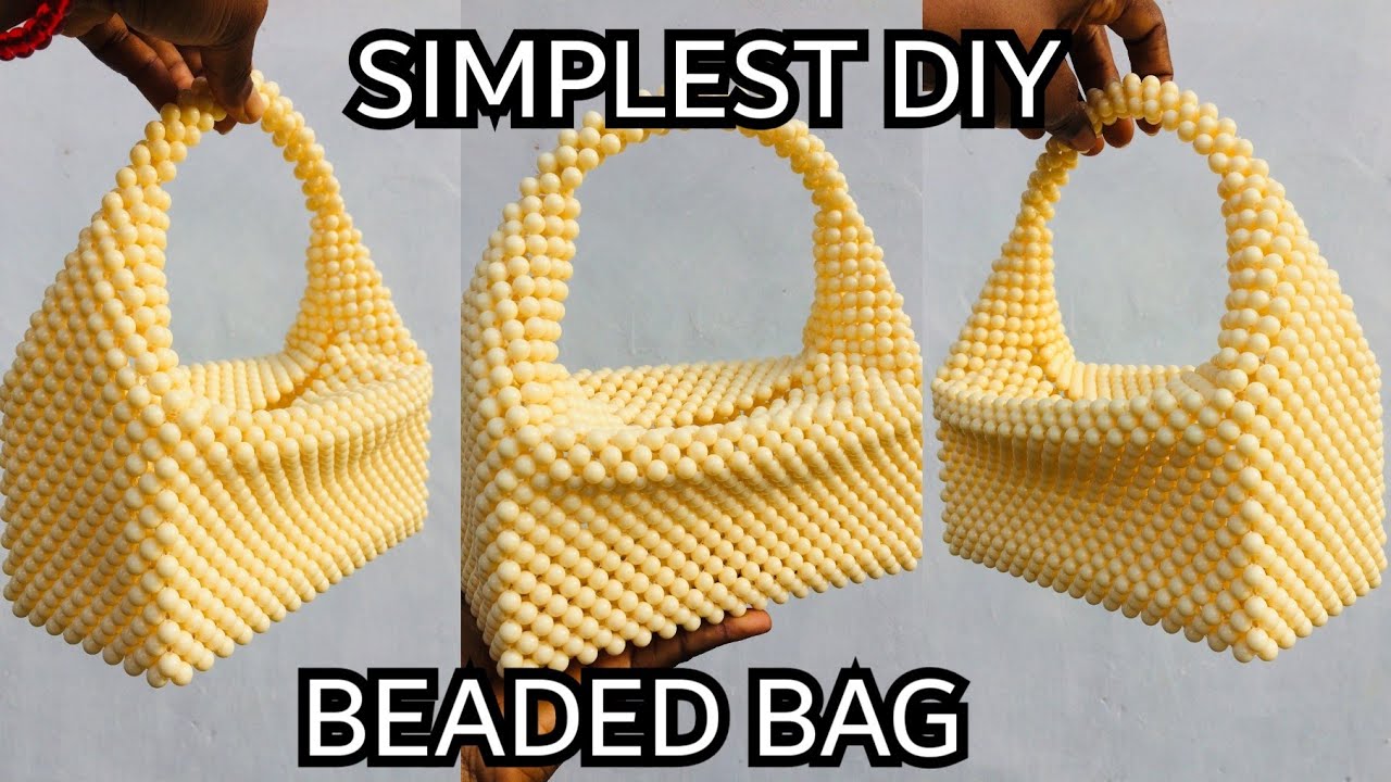 SIMPLE WAY YO MAKE THE TRENDING BEADED BAG // DIY BEADED BAG
