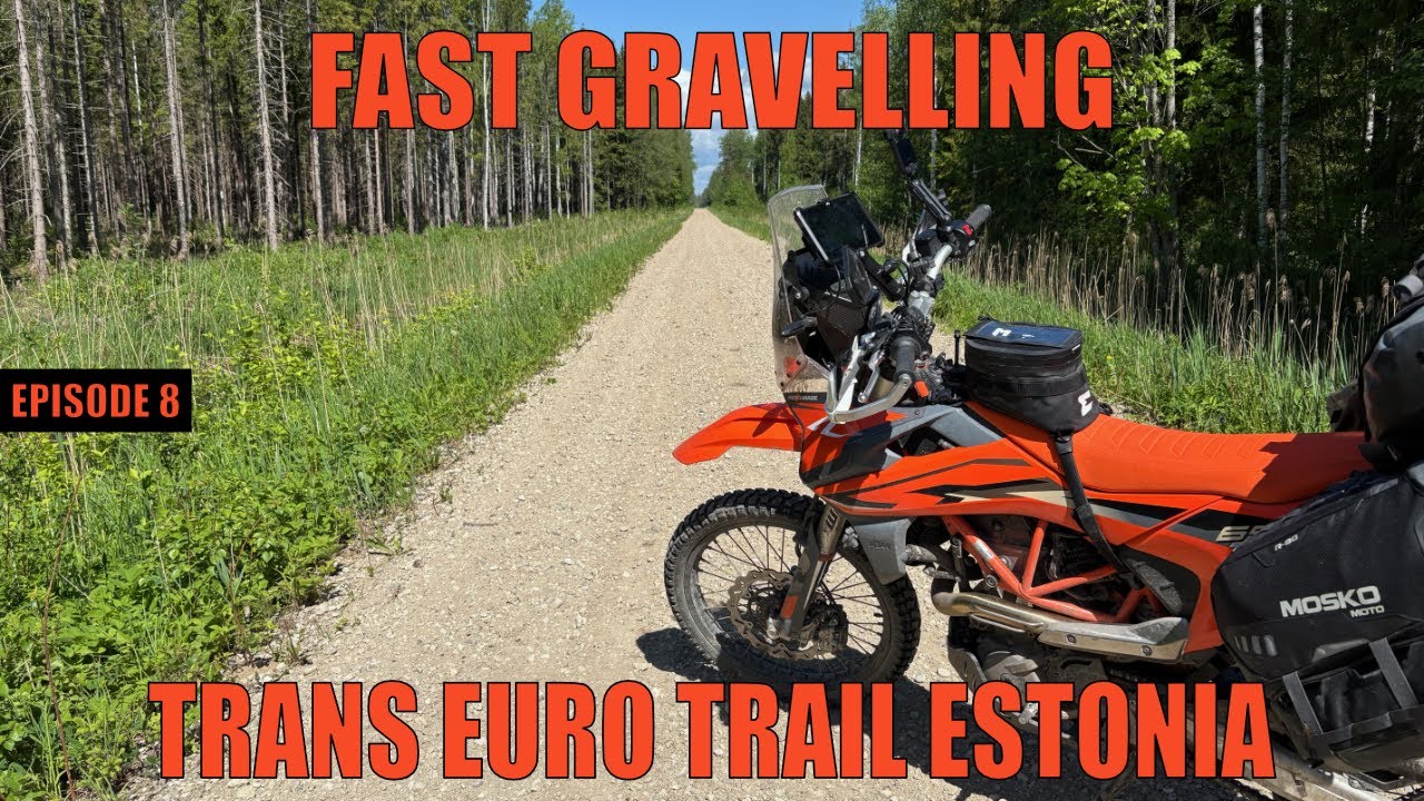 Ride across Estonia on Trans Euro Trail - E8 - Solo motorcycle adventure in the Baltics