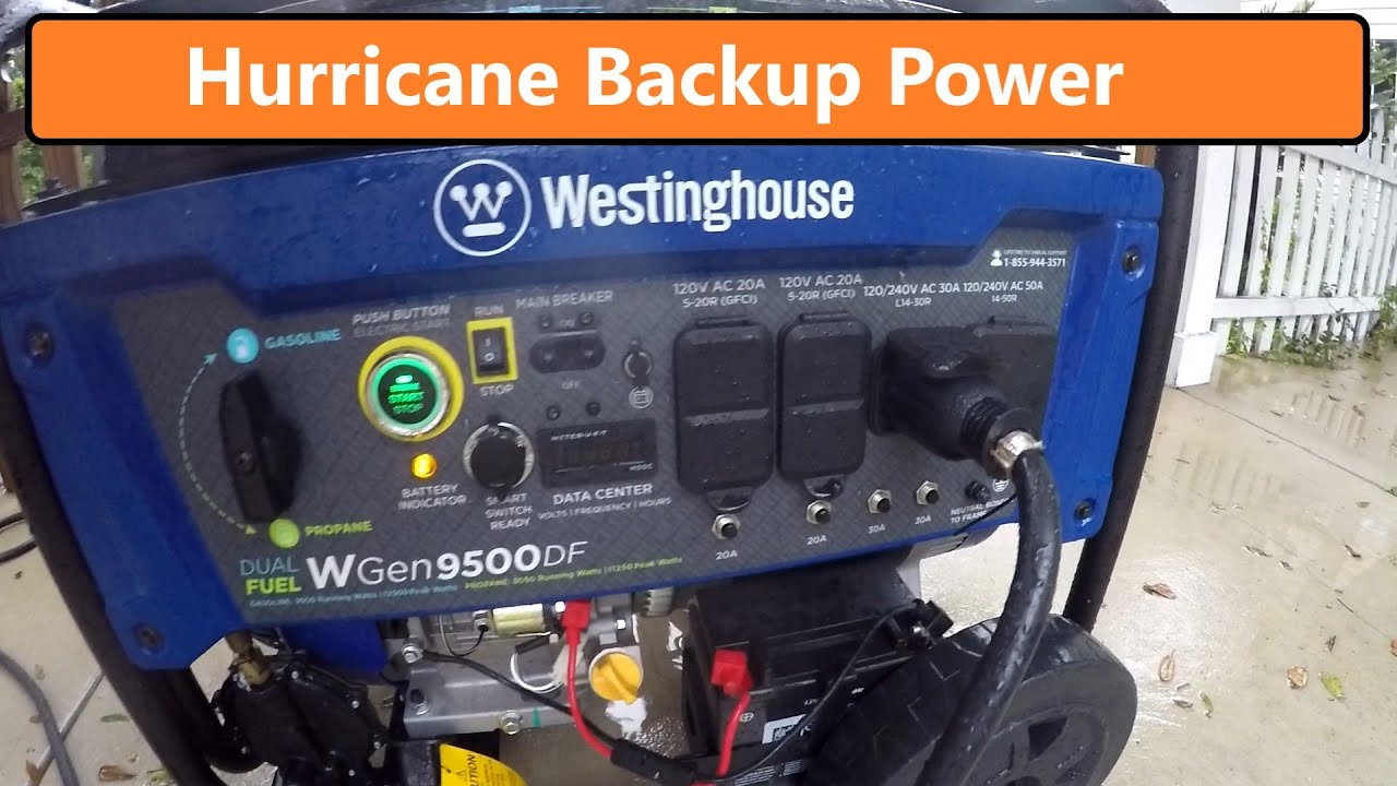 Charging my Battery Bank during Hurricane Nicole