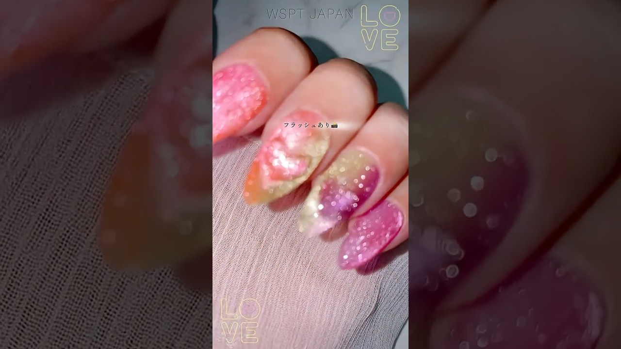夏だ❣️ネオンだ❣️派手ネイルだ〜❣️縦グラHow to  #ネオンマグ #夏ネイル #派手ネイル #ハートマグ #ジェルネイル #WSPTJAPAN