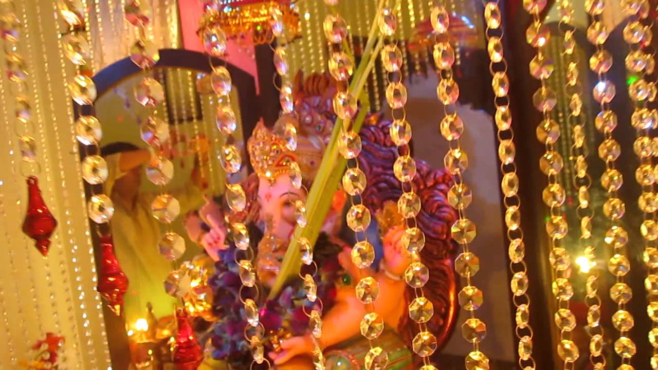 Home decoration of ganpati 2012 by nilesh,sony & chaitanya dahanukar,goregaon (e) mumbai