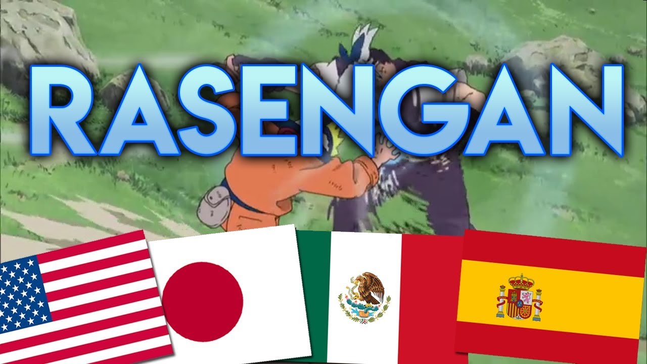 COMPARACIÓN ¡¨RASENGAN¨! [JAPONÉS,INGLÉS,LATINO Y CASTELLANO]