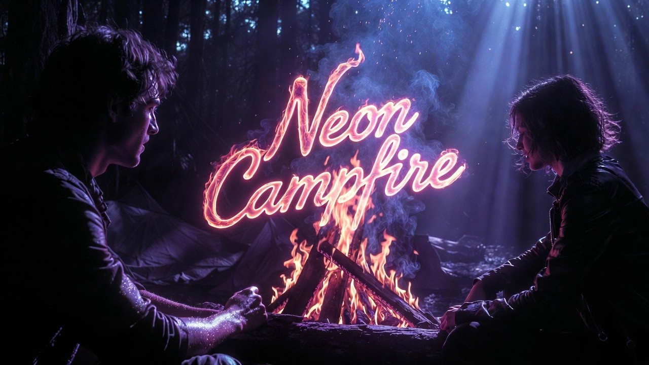 AlgoRhythm - Neon Campfire (Official AI Music Video)