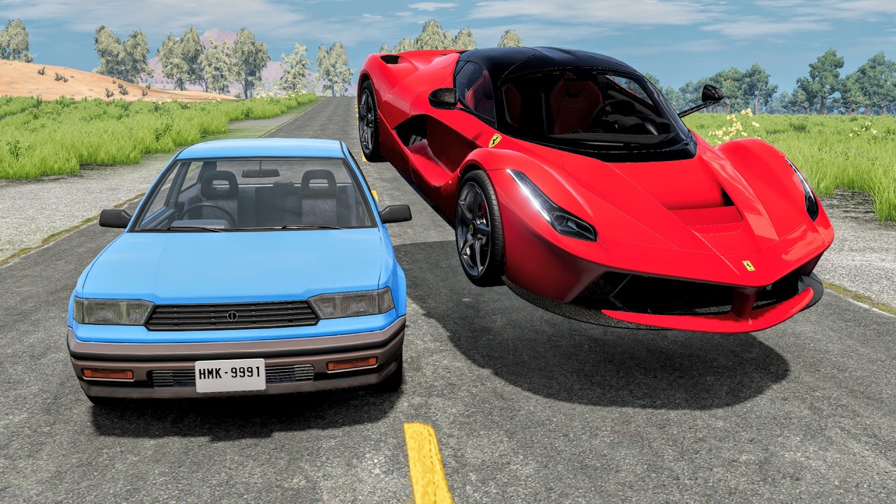 High Speed Traffic Car Crashes #180 - BeamNG Drive | CrashBoomPunk