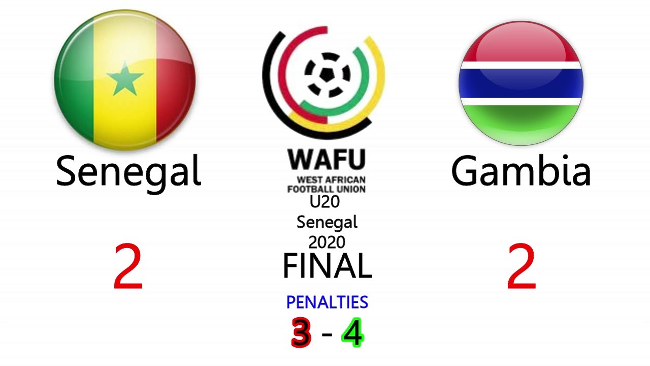 Senegal vs Gambia | 2 - 2 | Pen 3 - 4 | Wafu Cup Final | wafu U20 Senegal highlights 2020