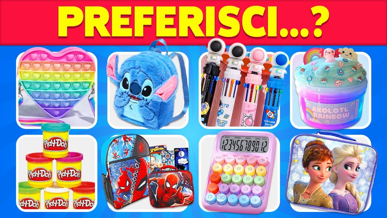 🎒 PREFERISCI...? Scegli il tuo MATERIALE SCOLASTICO 📚✏️