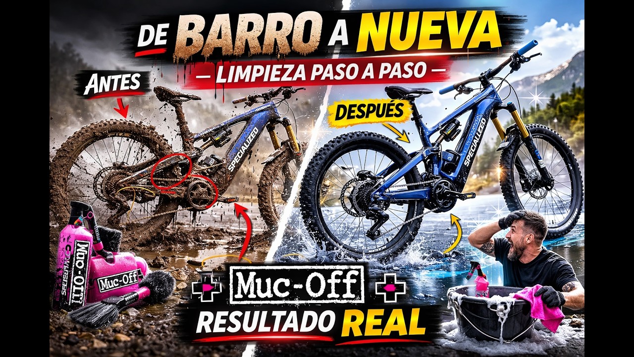 LIMPIEZA DE BICICLETA - CON PRODUCTOS #MUC-OFF