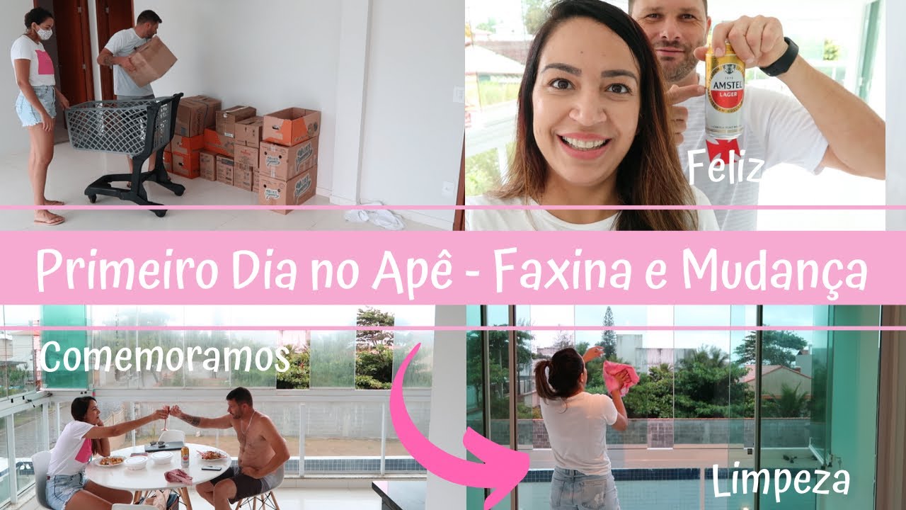 Primeiro dia no Apê | Faxina, Mudança e comemoração!! Nosso novo lar🏠| Diário da Mudança | Mari Gil