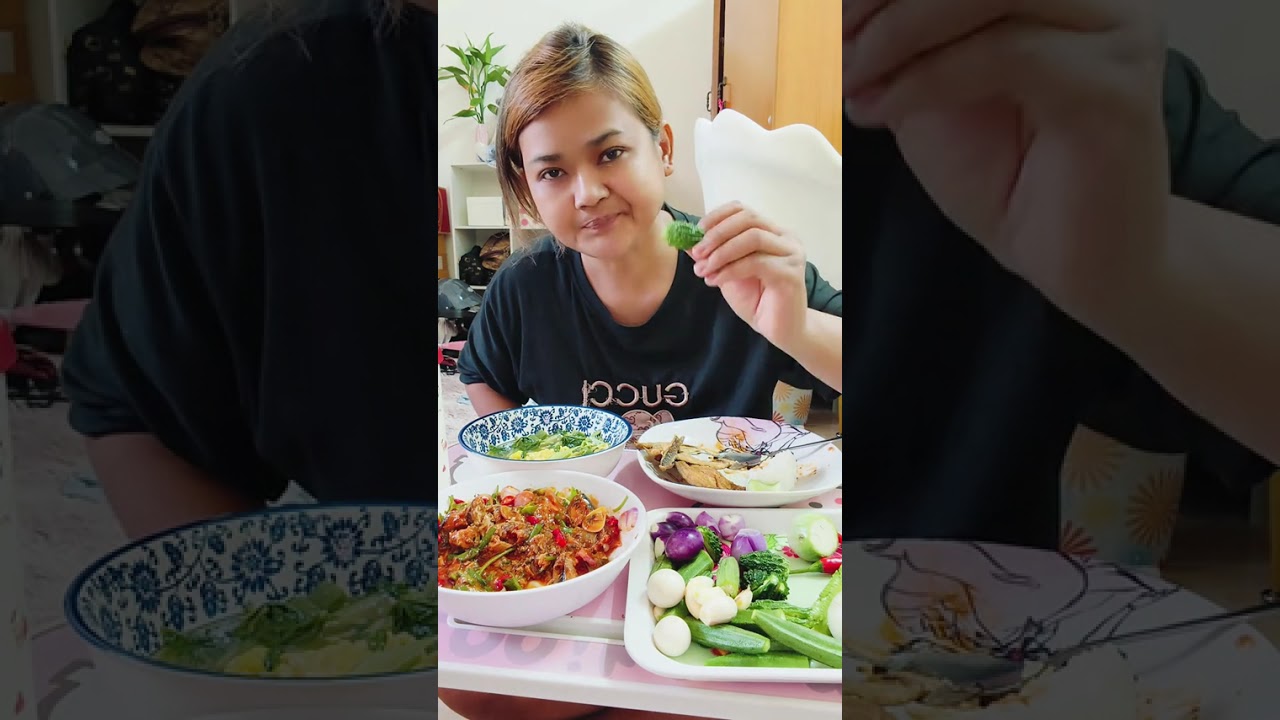 มาจ้ายำปลากระป๋อง+ผักสด#สรรหาทำสรรหากิน 