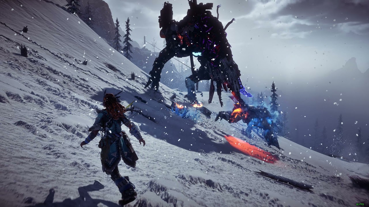 Horizon Zero Dawn - Frostclaw vs. Daemonic Thunderjaw - Best of Three Rounds - 4k @ 60FPS!