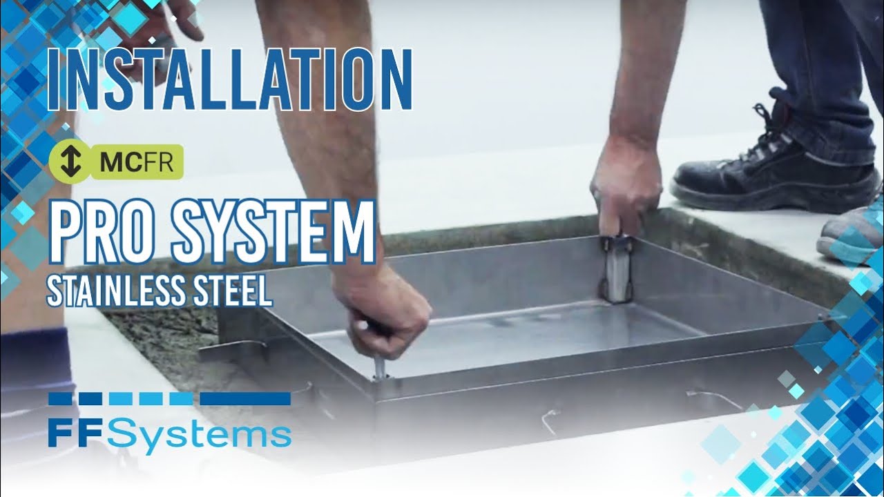 FF System PRO 100 Edelstahl | Schachtabdeckung / Schachtdeckel | Montage FF Systems