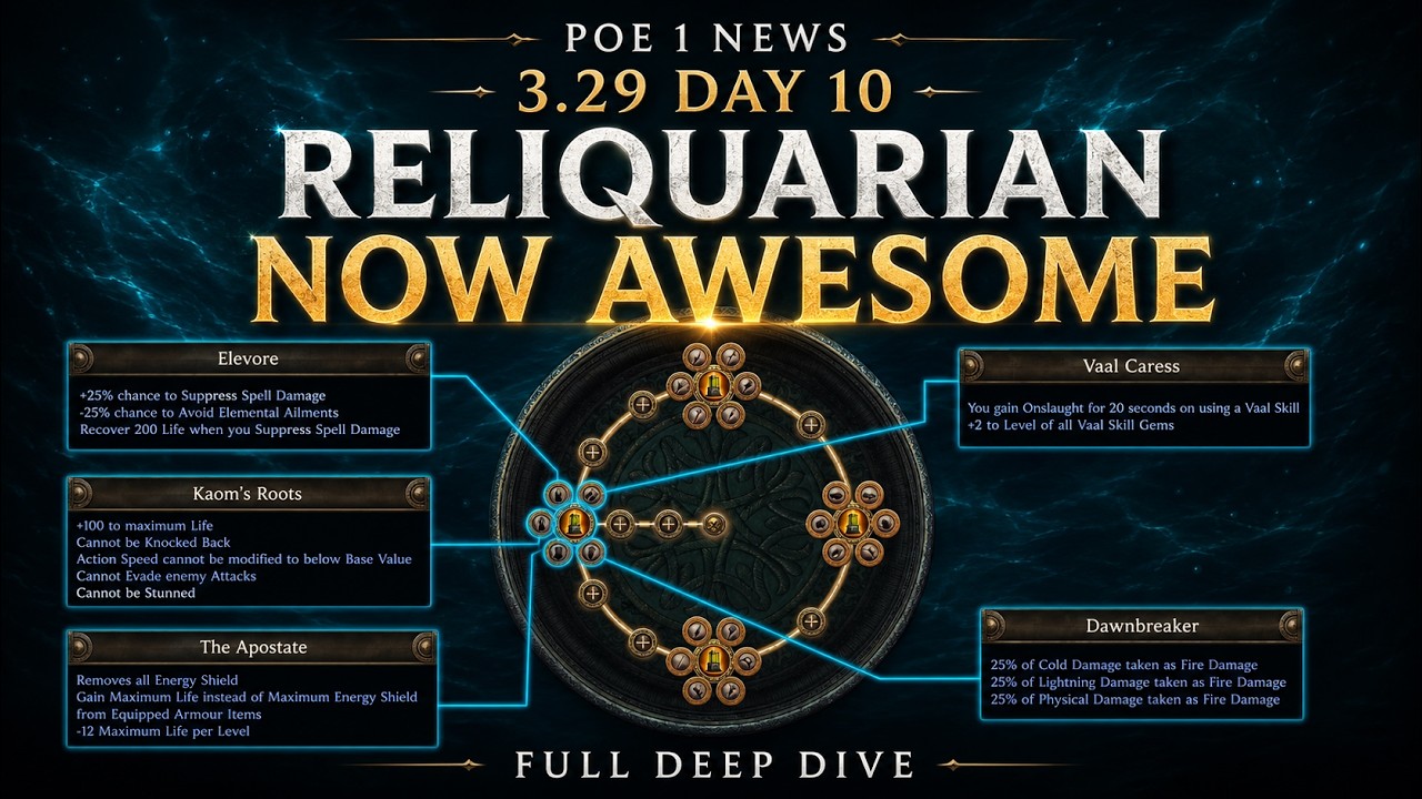 POE 1 - 3.29 Teasers Day 10: Full Reliquarian Deep Dive - Path of Exile Curse of the Allflame