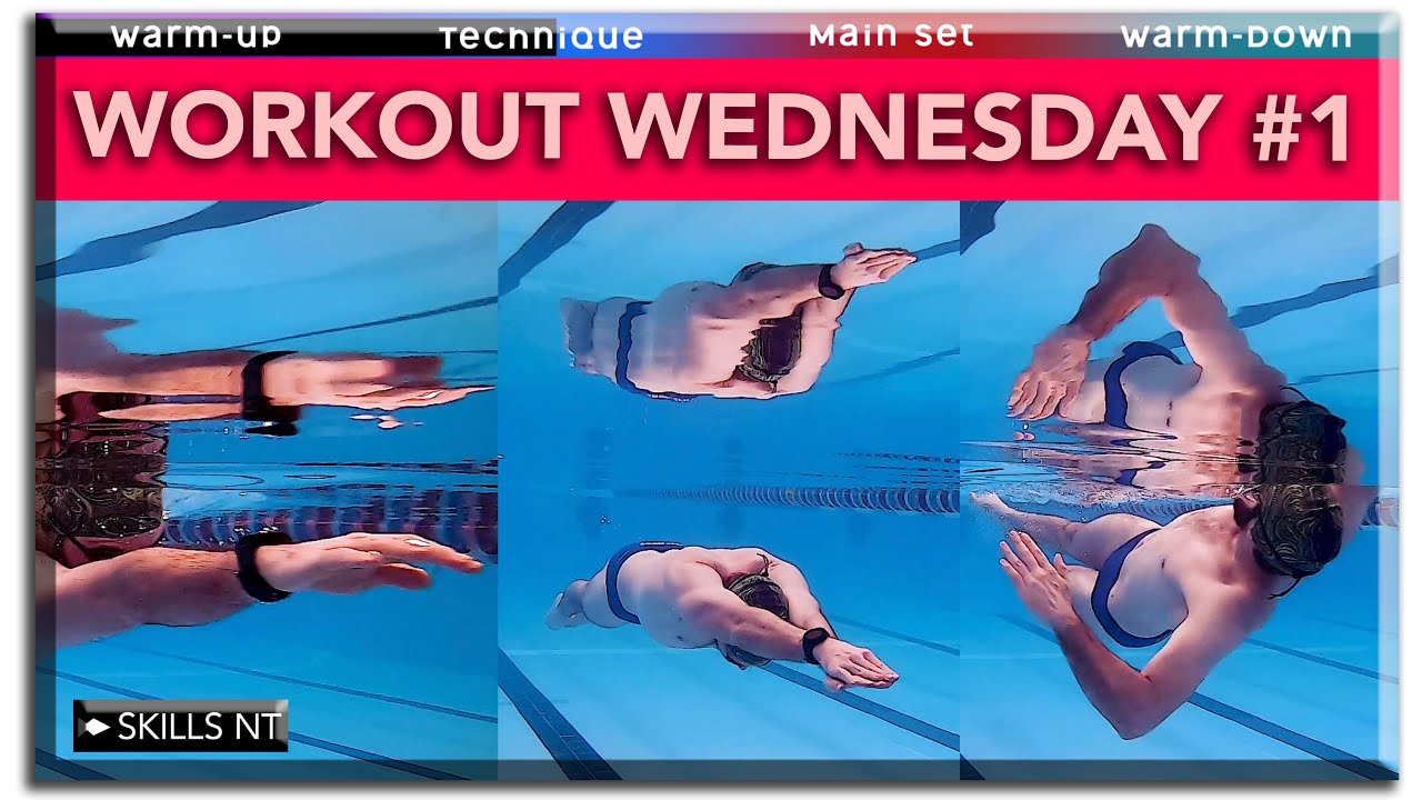 Swimming workout. Free PDF. Workout Wednesday #1. Technique drills / kicking / Individual medley