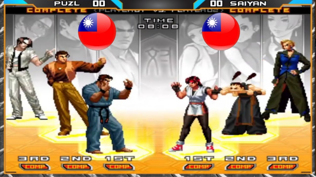 KOF 2002um - Tw_Puzl  Vs  Tw_Saiyan | FT10 | Hard Battle 🔥