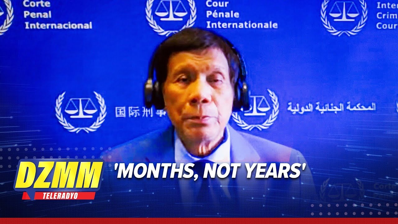 Determination of Duterte’s fitness for trial could take months, not years - lawyer | DZMM Teleradyo