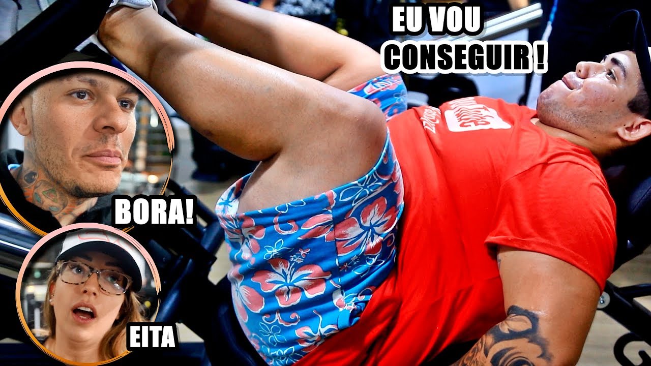 O SOFRIMENTO DO FABRÍCIO NA ACADEMIA | TREINO DE PERNA MARCELLI E TOGURO