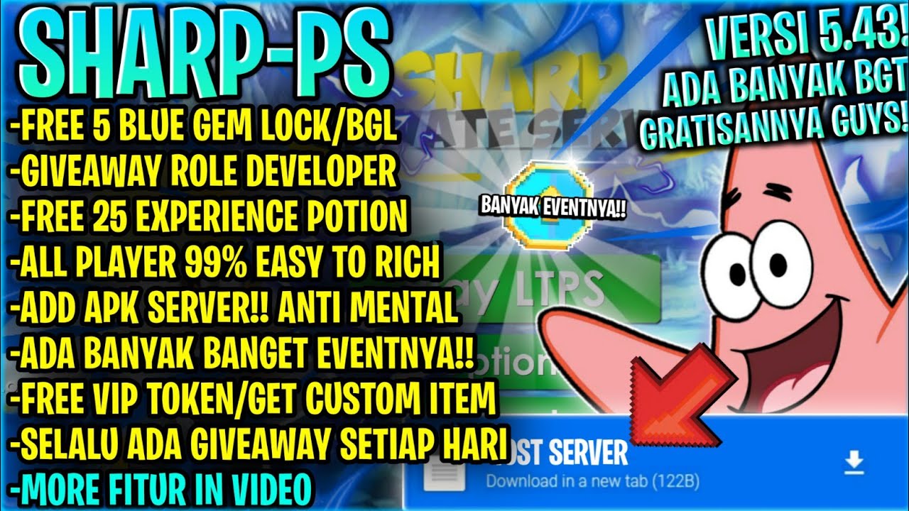 BANYAK EVENT!! SELALU NGALIR BANSOSS🗿| GROWTOPIA PRIVATE SERVER TERBARU 2026 | GTPS TERBARU |SHARP-P