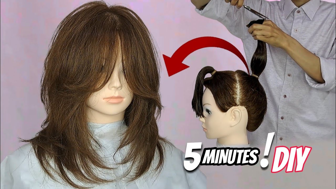 easy! LAYERED HAIRCUT tutorial |DIY