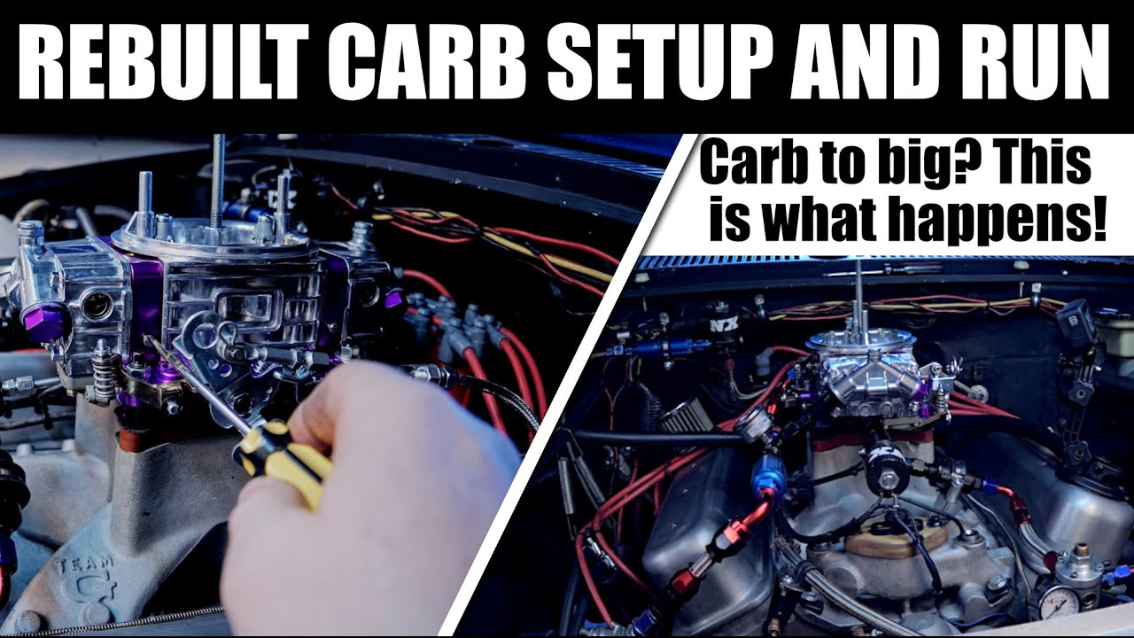 Setting up a rebuilt carburetor.  Floats, Idle Air, idle on a Holley 4150 Brawler. 350CID 950CFM? 😮